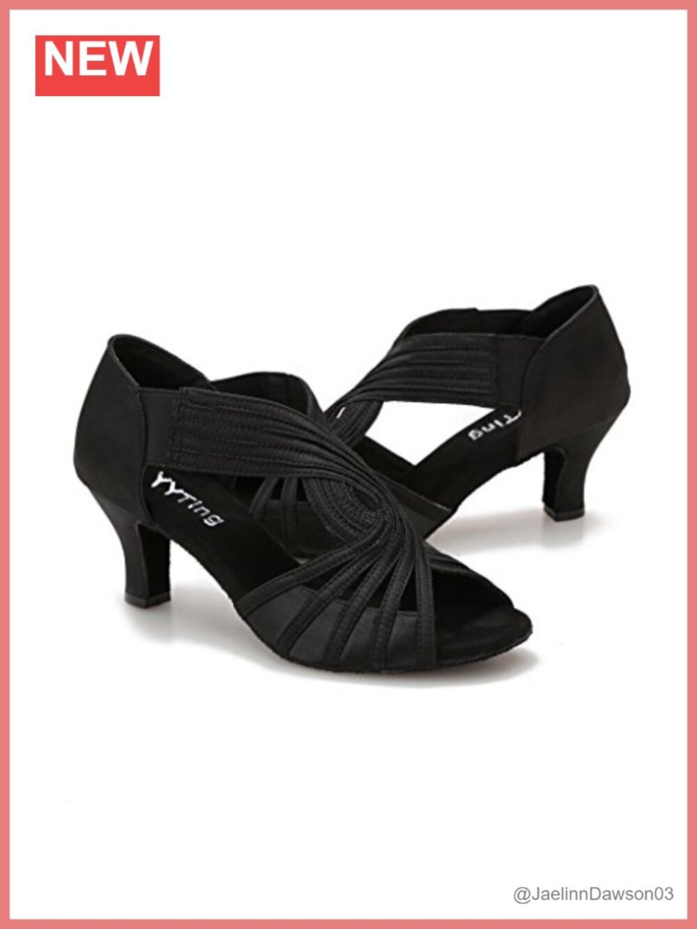 Women's Latin Dance Heels Satin Suede Ballet Practice Shoes 2.5"